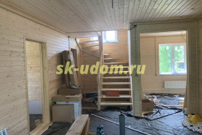 Строительство каркасного дома в деревне Белое Озеро Воскресенского района Московской области