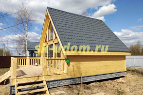 Строительство каркасного дома А-фрейм в д. Бережки Солнечногорского района Московской области