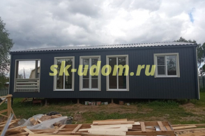 Строительство каркасного дома Барнхаус в д. Большое Авдотцино Ивановской области