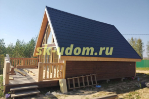 Строительство каркасного дома А-фрейм в д. Чижово Собинского района Владимирской области