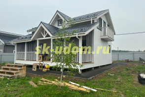 Строительство каркасного дома в ДНТ Лесные Озёра городского округа Чехов Московской области
