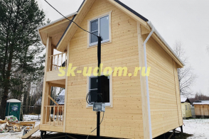 Строительство каркасного дома для круглогодичного проживания в деревне Волково Дмитровского района Московской области